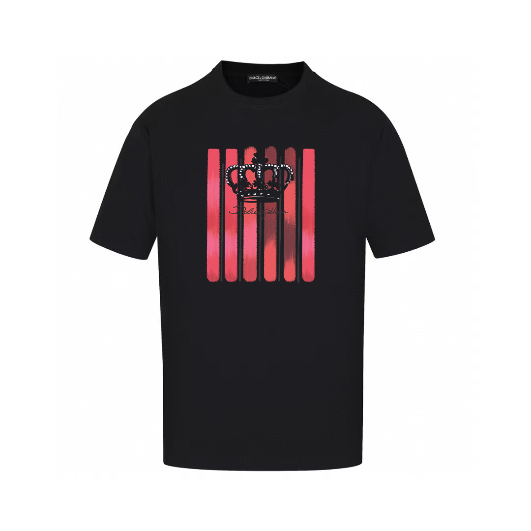 Dolce & Gabbana T-Shirts Short-Sleeve Graphic Print T-Shirt — AM-001