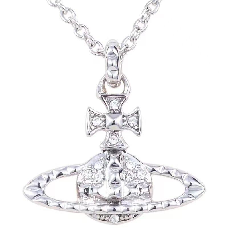 Unbranded Jewelry Orb and Cross Pendant Necklace image 2