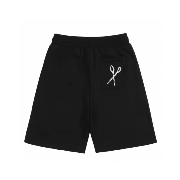 Design Give Embroidered Sweat Shorts Black - 82