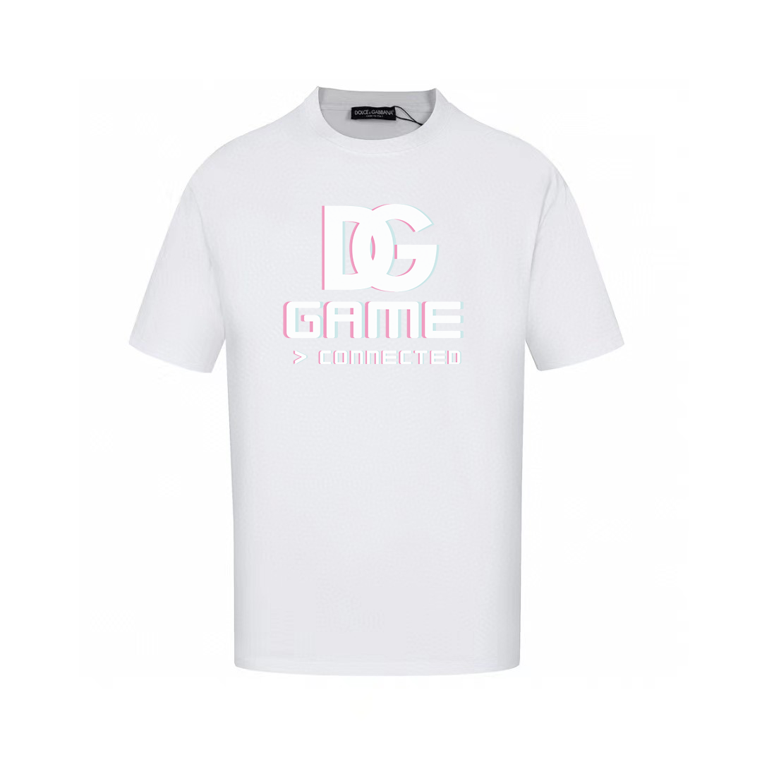 Dolce & Gabbana T-Shirts Short-Sleeve Graphic Print T-Shirt — AM-034