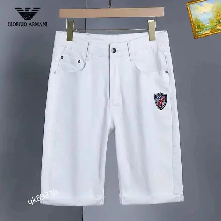 Moncler Shorts Distressed denim with patches — TH-014
