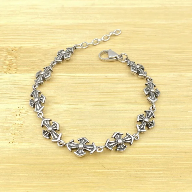 Unbranded Jewelry Silver-Tone Cross Motif Bracelets product detail image 21