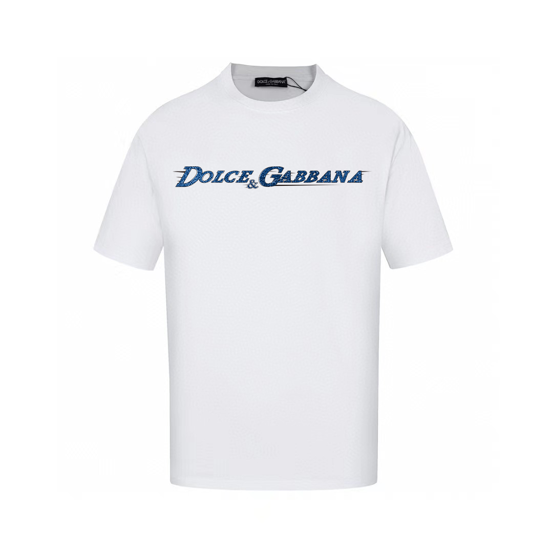 Dolce & Gabbana T-Shirts Short-Sleeve Graphic Print T-Shirt — AM-031