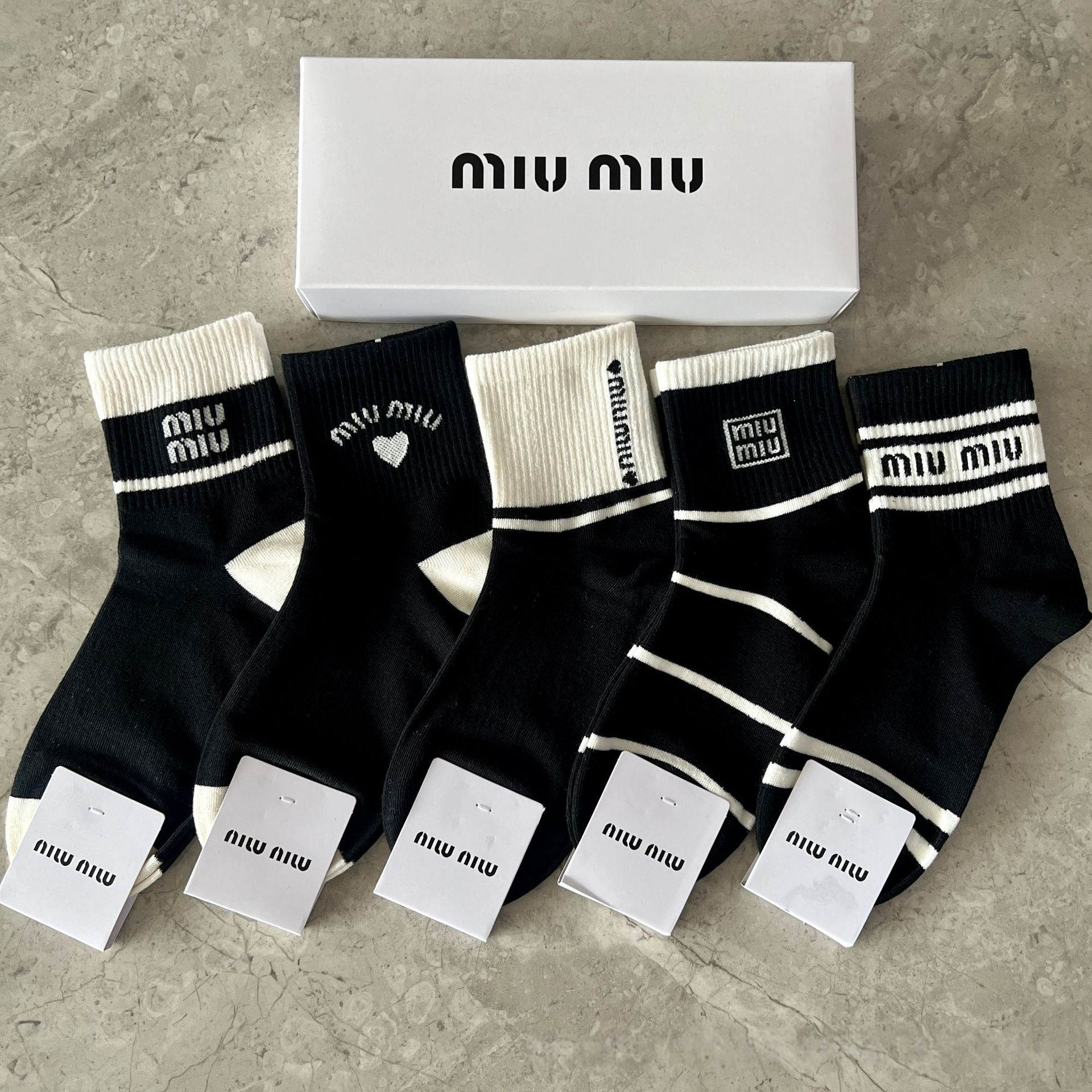 lululemon Socks Logo Crew Multipack image 14