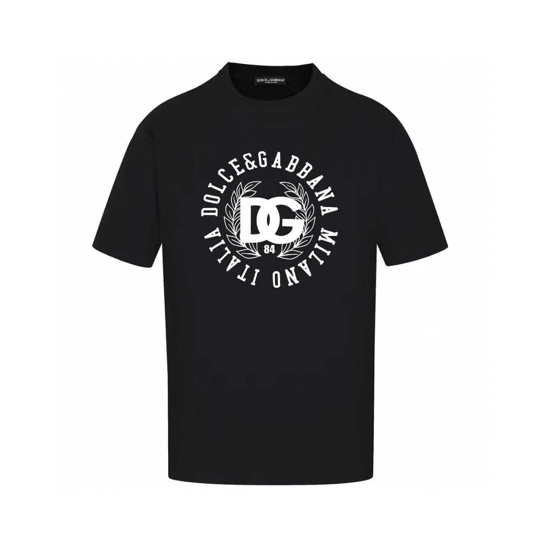Dolce & Gabbana T-Shirts Short-Sleeve Graphic Print T-Shirt — AM-007
