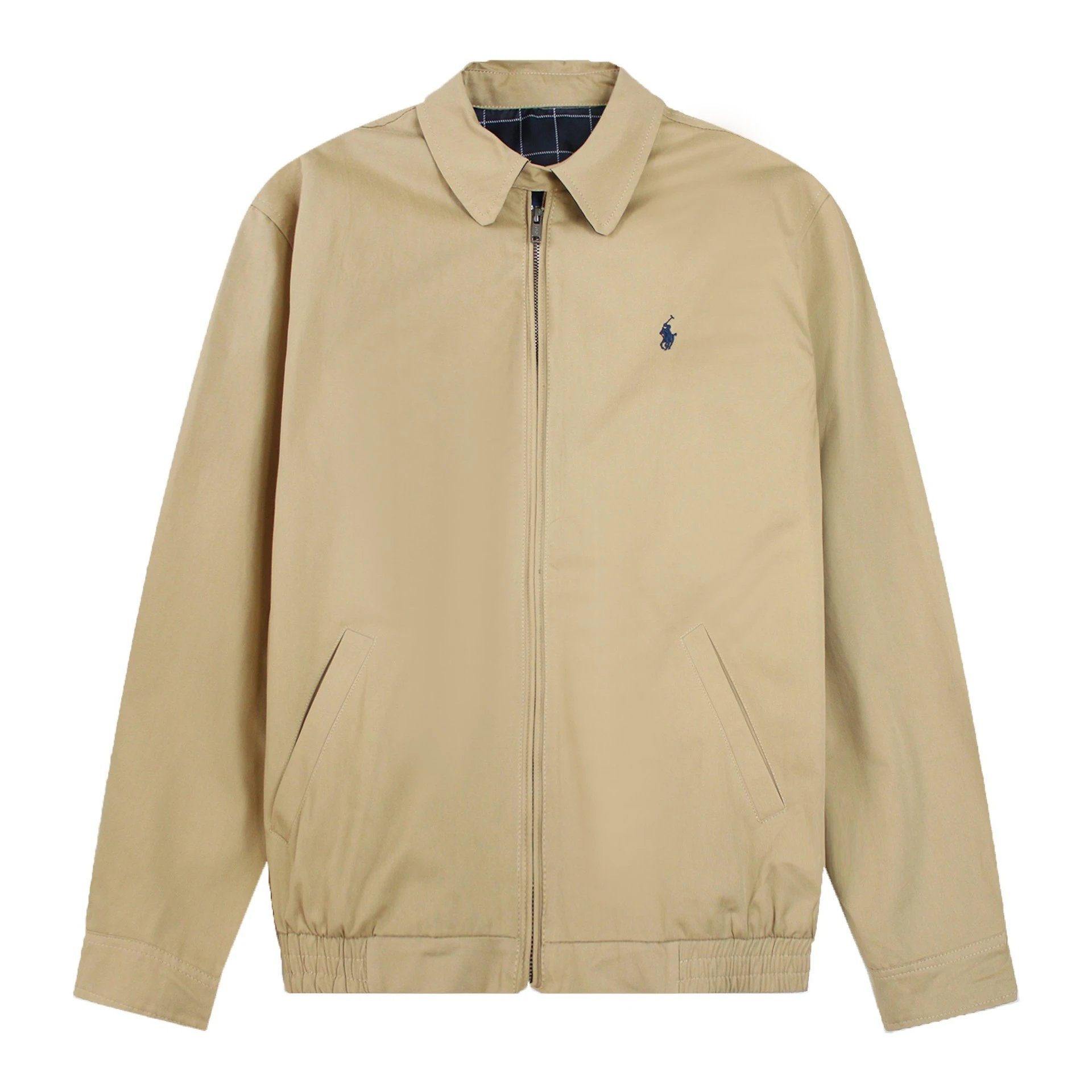 Polo Ralph Lauren Jackets Zip-Front Collared Jacket — 21 Khaki