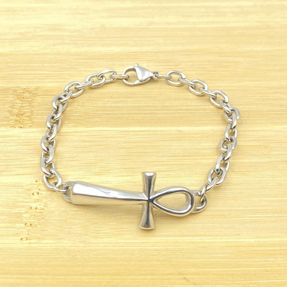 Unbranded Jewelry Silver-Tone Cross Motif Bracelets — BB-006