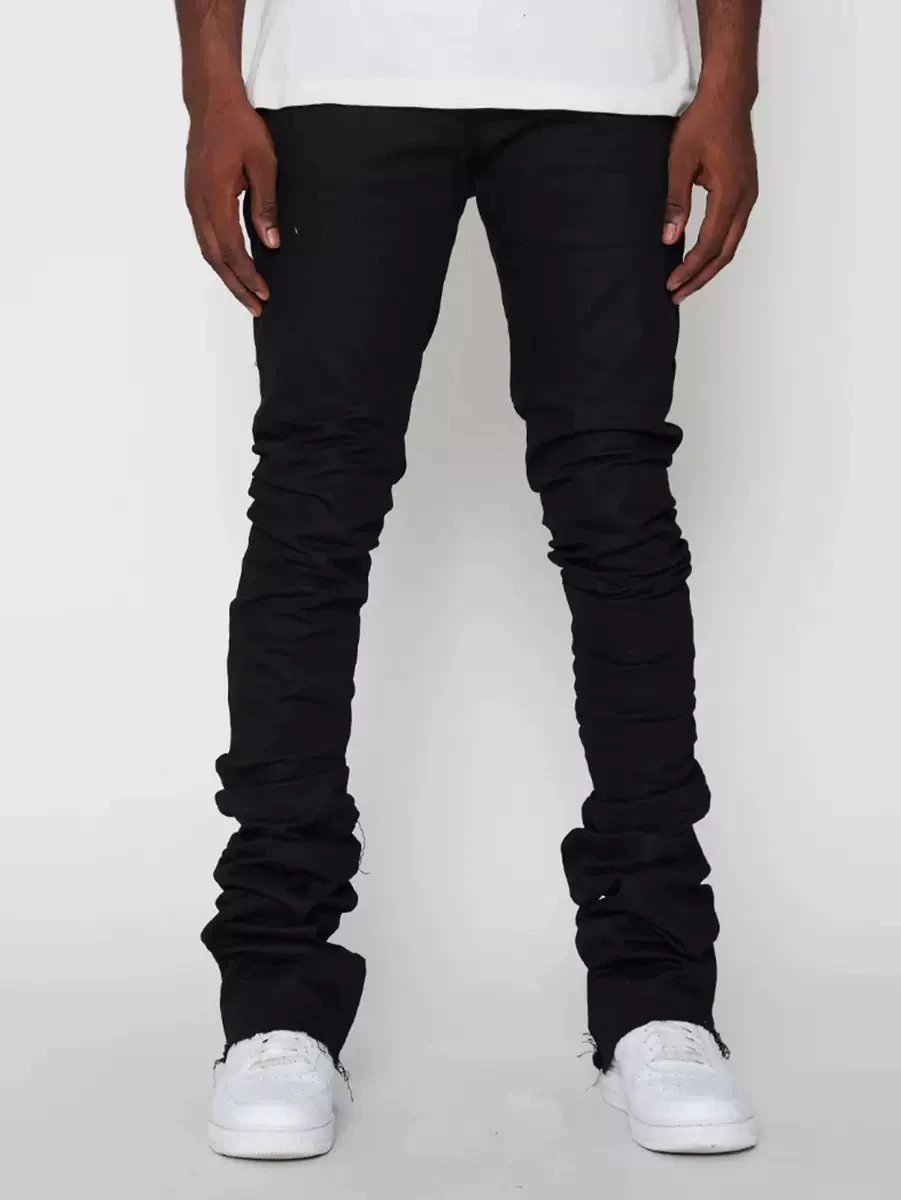 Off-White Distressed Patchwork Jeans Black - 25