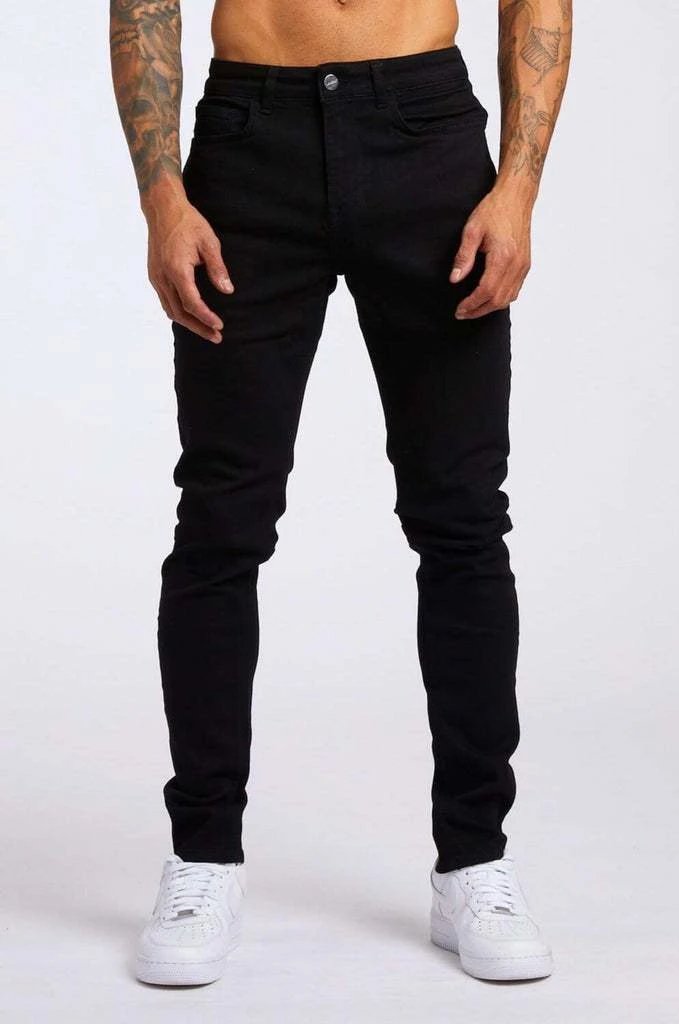 Off-White Distressed Patchwork Jeans Black - 34