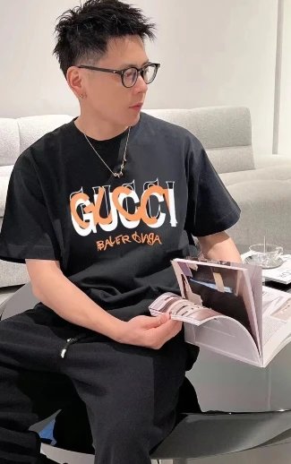 Gucci T-Shirts Logo-print crewneck T-shirt image 4