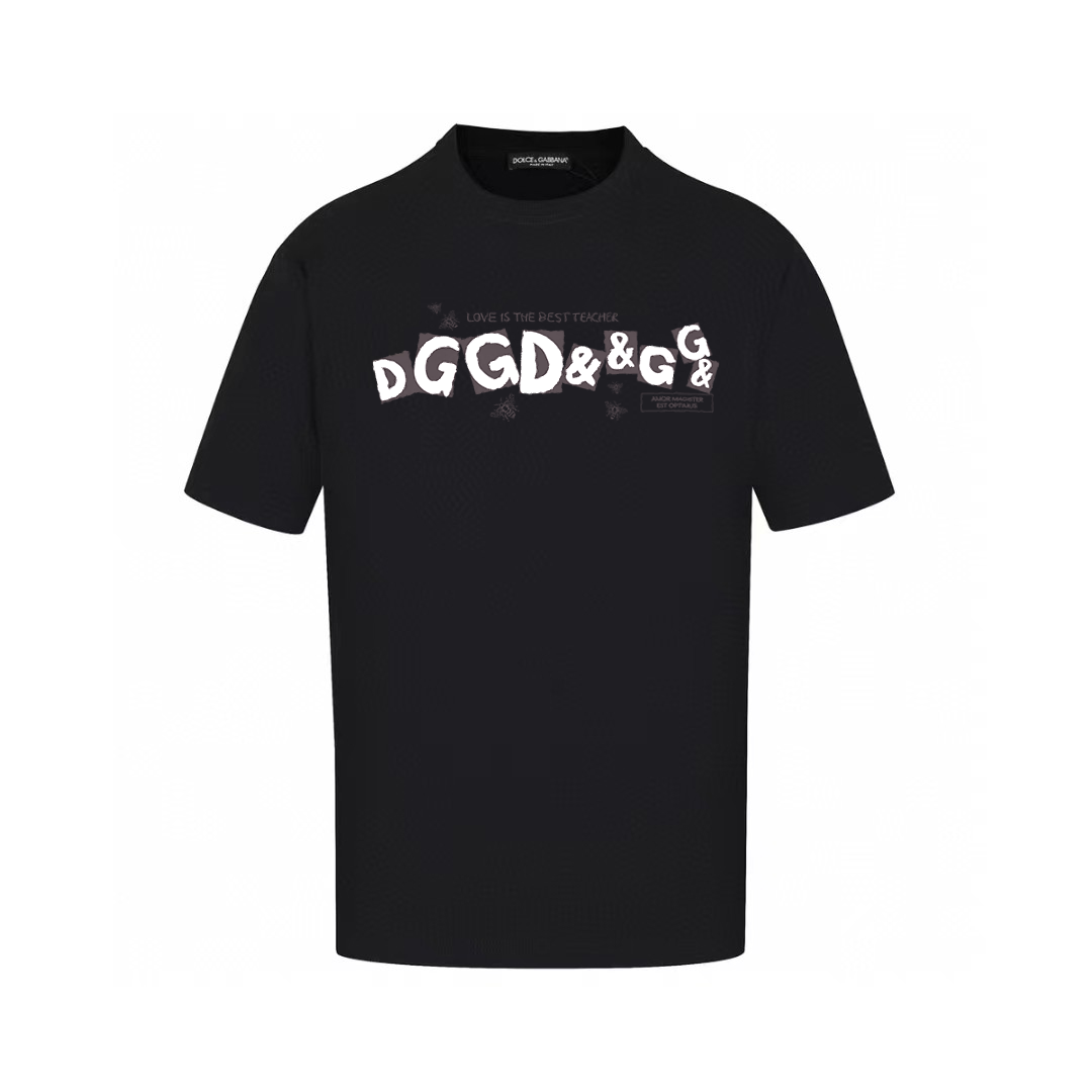 Dolce & Gabbana T-Shirts Short-Sleeve Graphic Print T-Shirt — AM-020