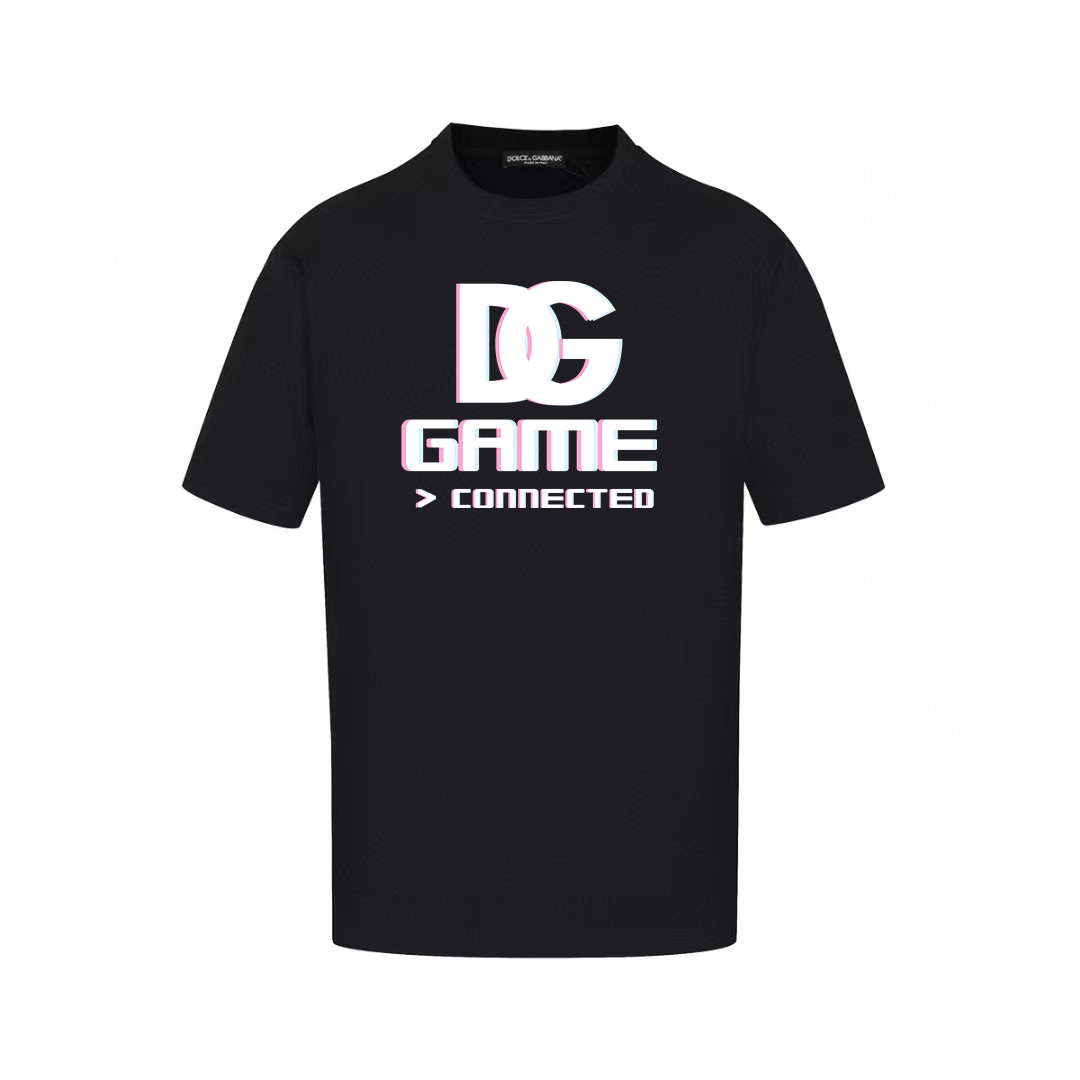 Dolce & Gabbana T-Shirts Short-Sleeve Graphic Print T-Shirt — AM-014