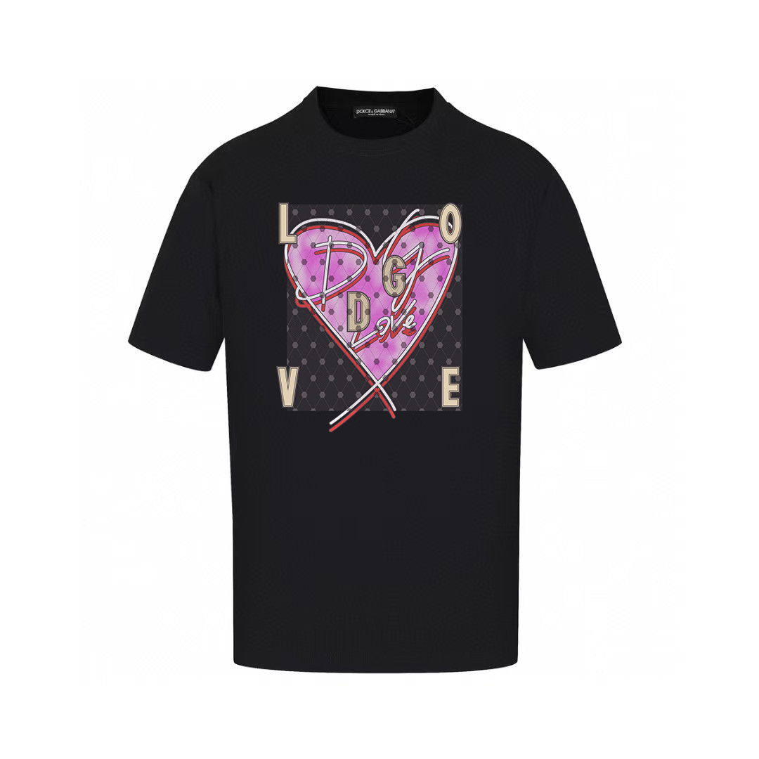 Dolce & Gabbana T-Shirts Short-Sleeve Graphic Print T-Shirt — AM-002