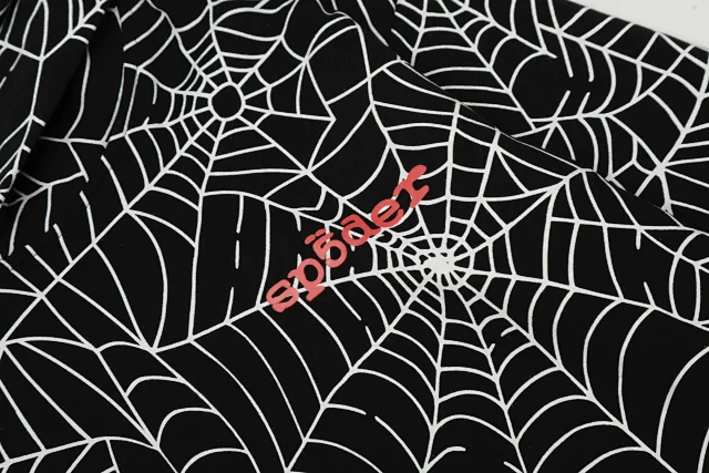 Sp5der Hoodies & Sweatshirts Spiderweb Print Pullover Hoodie product detail image 8