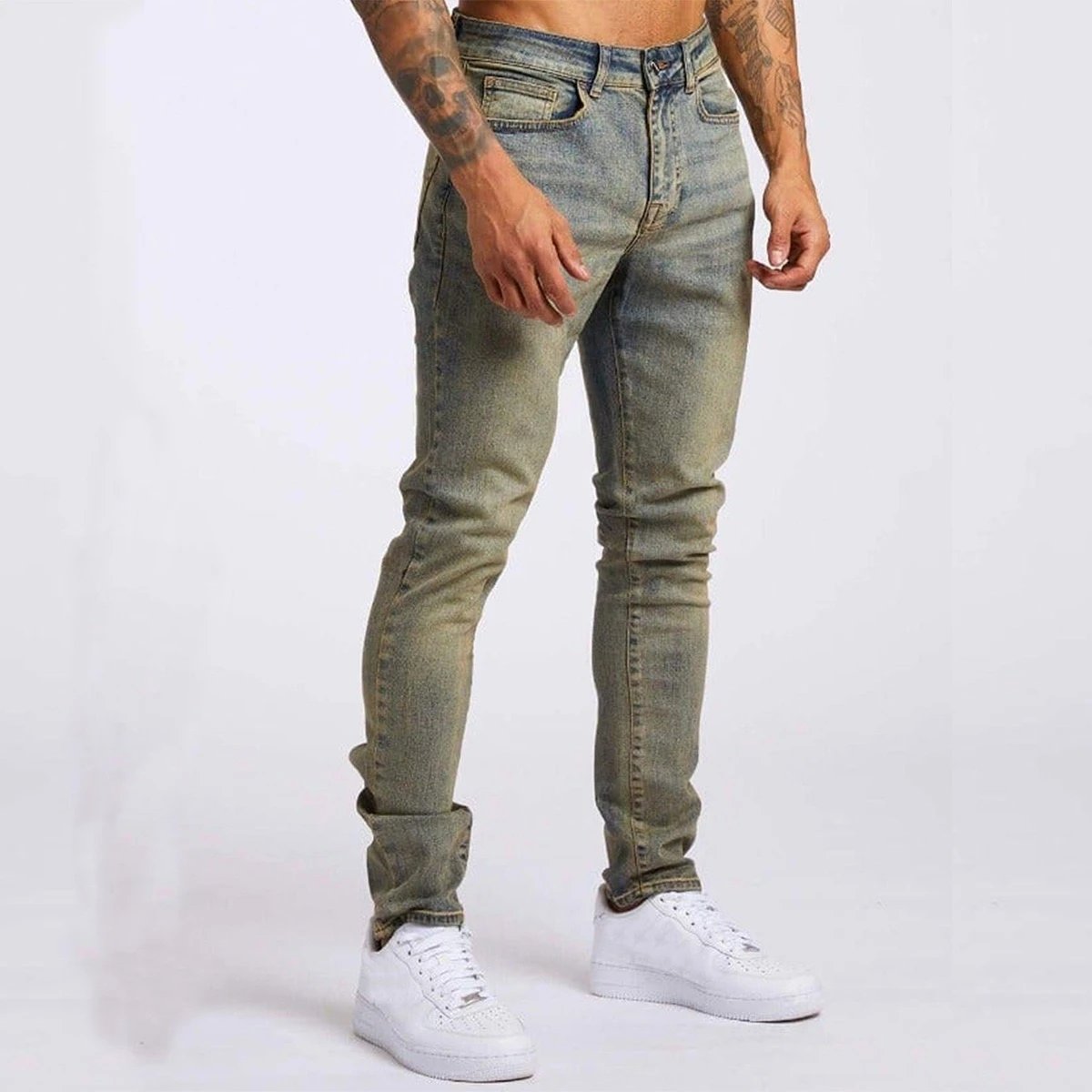 Off-White Distressed Patchwork Jeans Black - 36