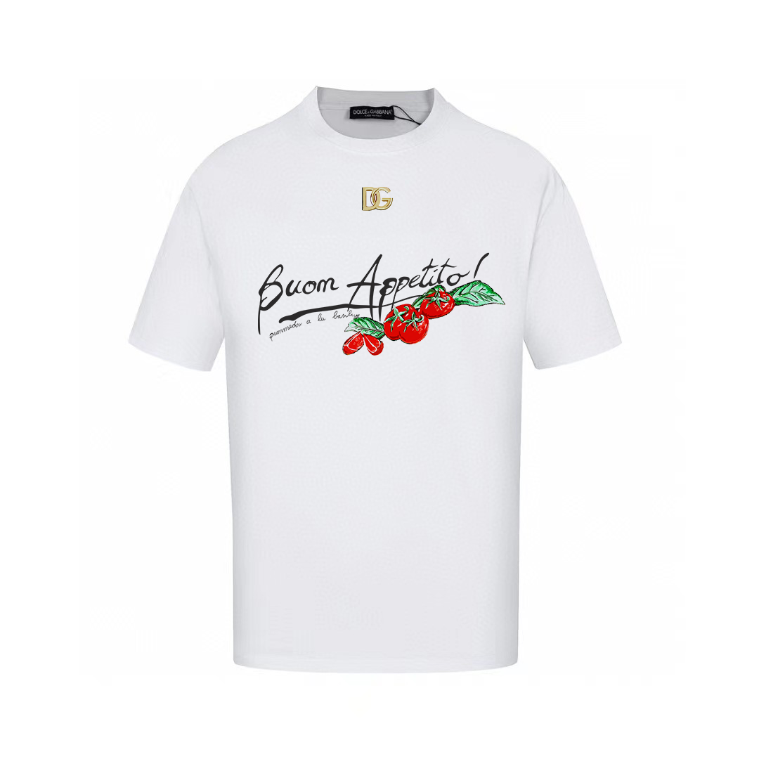 Dolce & Gabbana T-Shirts Graphic Print Crew Neck — AM-029