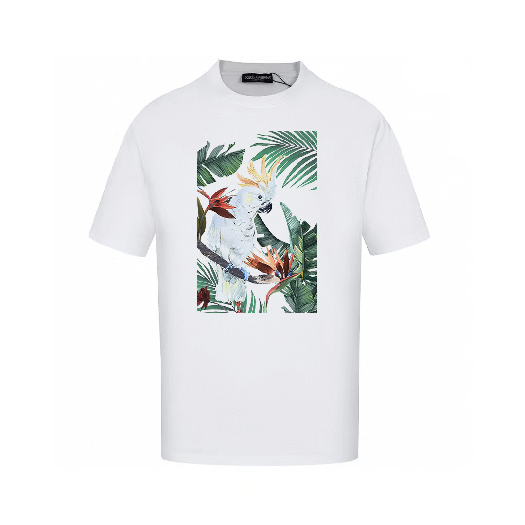 Dolce & Gabbana T-Shirts Short-Sleeve Graphic Print T-Shirt — AM-025