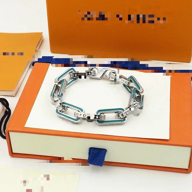 Unbranded Jewelry Multicolor enamel chunky chain bracelet product detail image 5