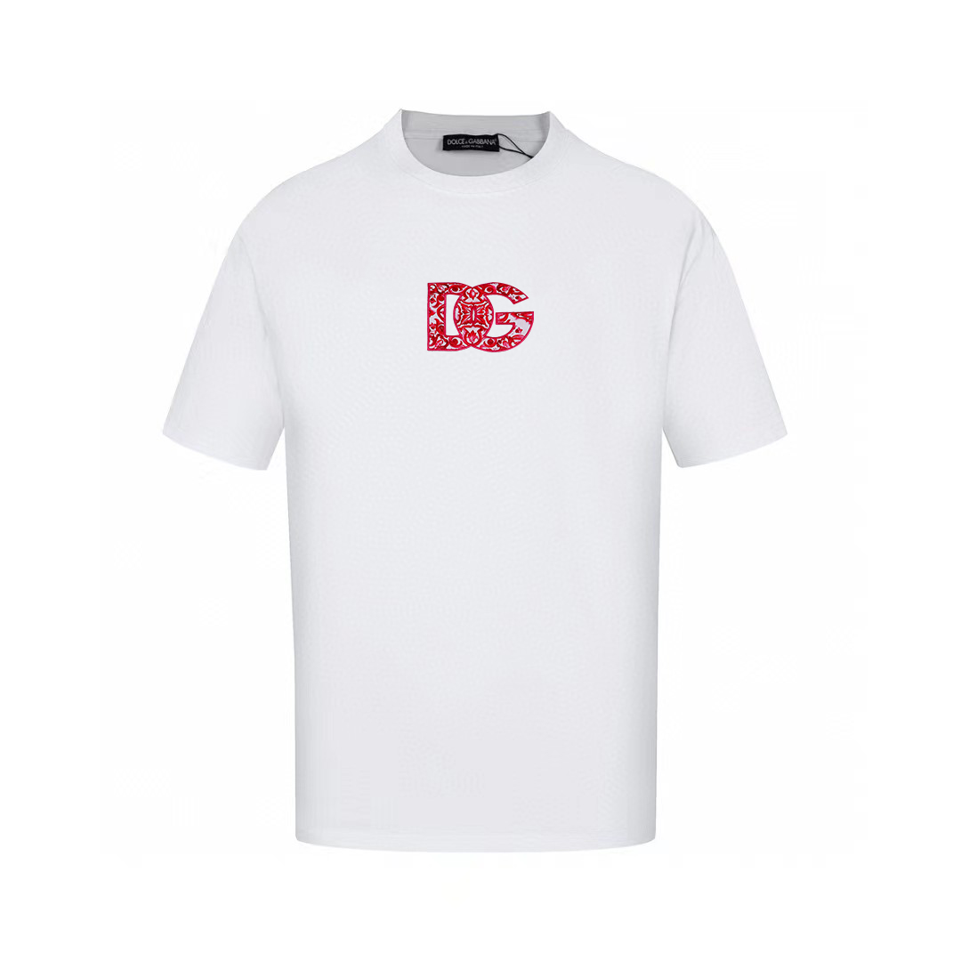Dolce & Gabbana T-Shirts Graphic Print Crew Neck — AM-024