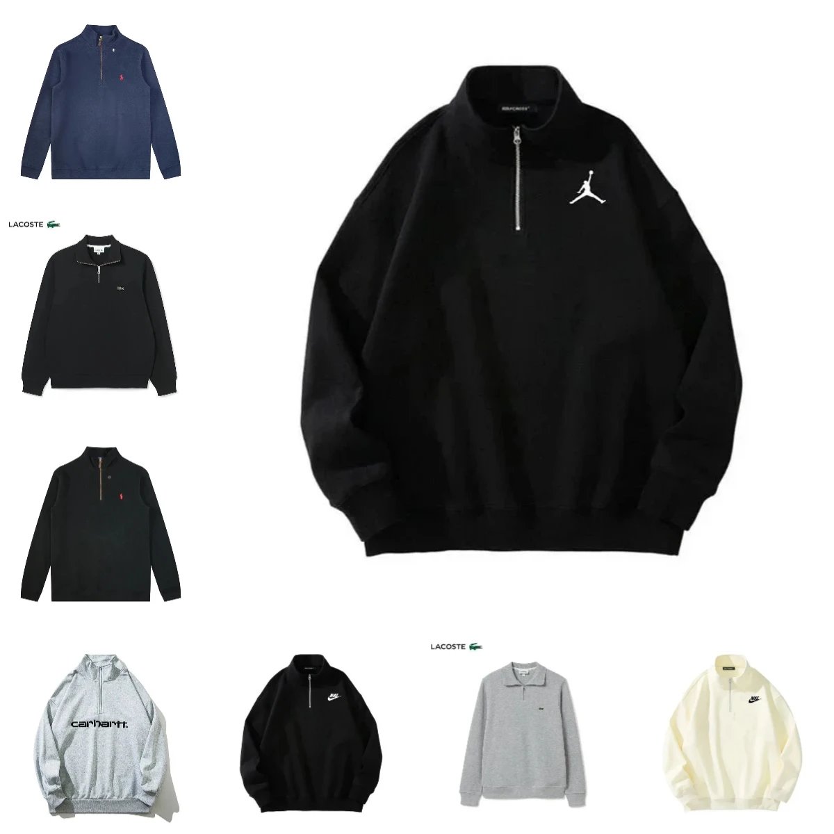 Jordan Black Half-Zip Sweatshirt