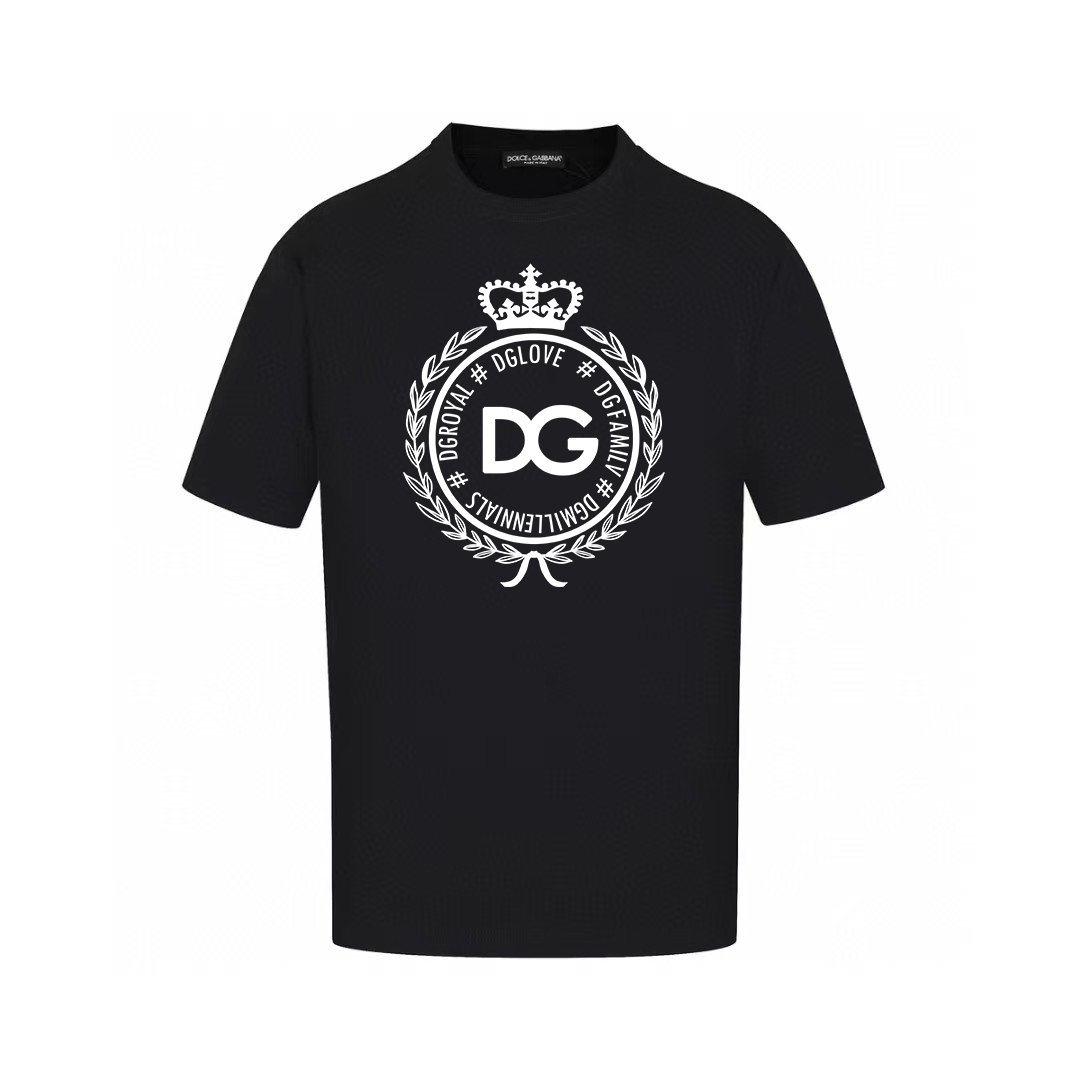 Dolce & Gabbana T-Shirts Graphic Print Crew Neck — AM-017