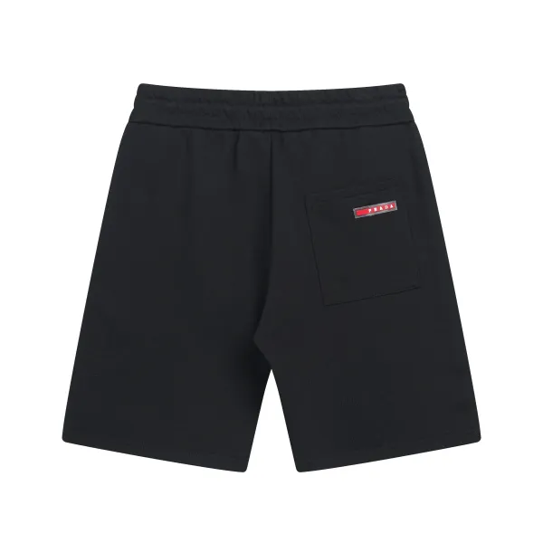 Design Give Embroidered Sweat Shorts Black - 39