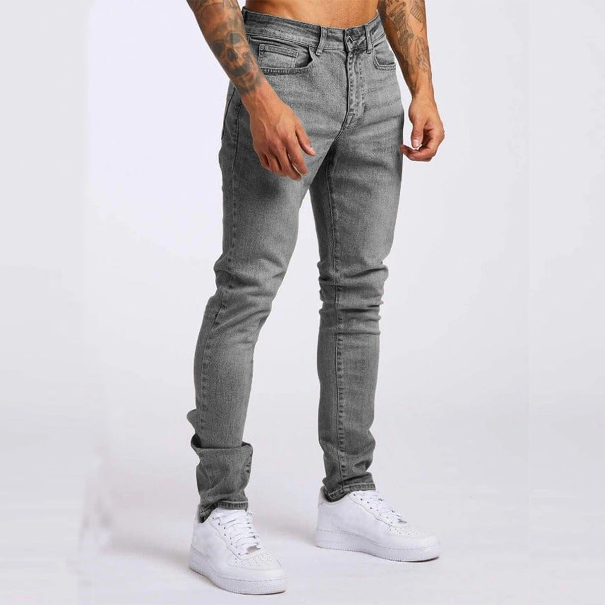 Off-White Distressed Patchwork Jeans Black - 38