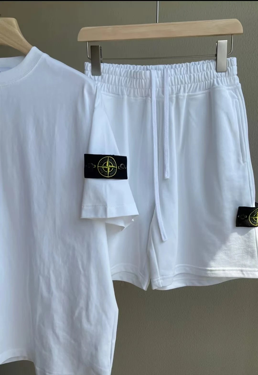 Stone Island Matching Sets Short-Sleeve T-Shirt and Drawstring Shorts Set image 8