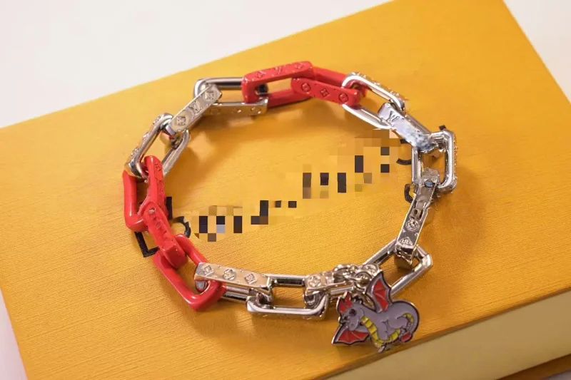 Unbranded Jewelry Multicolor enamel chunky chain bracelet — LVSL013
