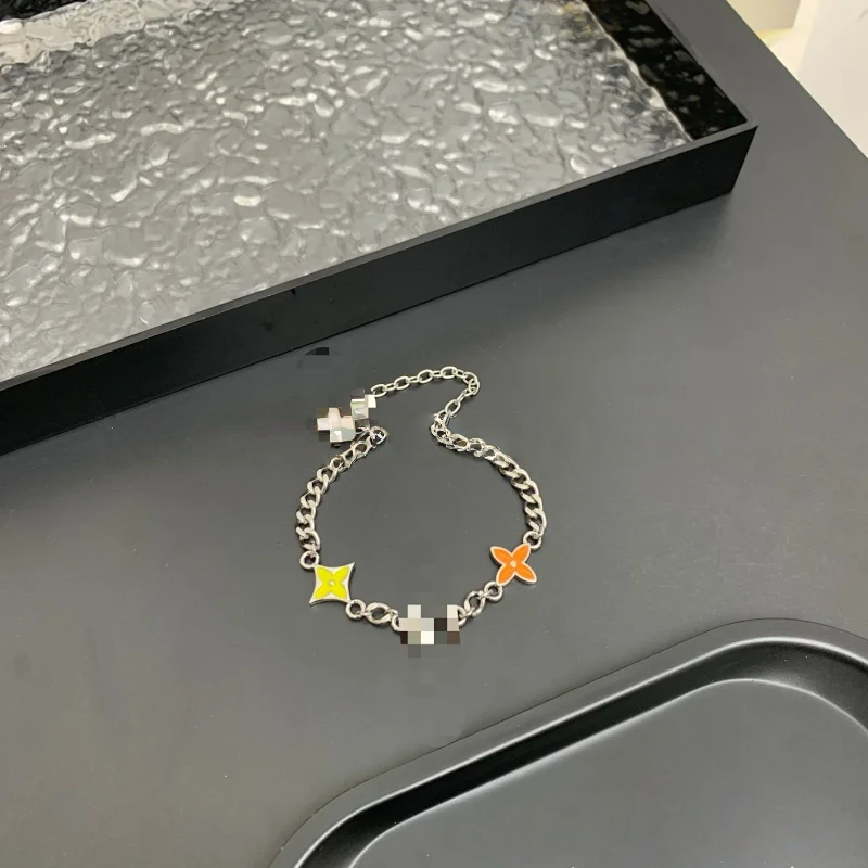 Unbranded Jewelry Multicolor enamel chunky chain bracelet — LVSL029