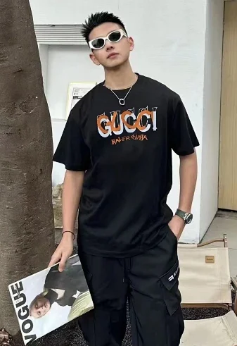 Gucci T-Shirts Logo-print crewneck T-shirt product detail image 5