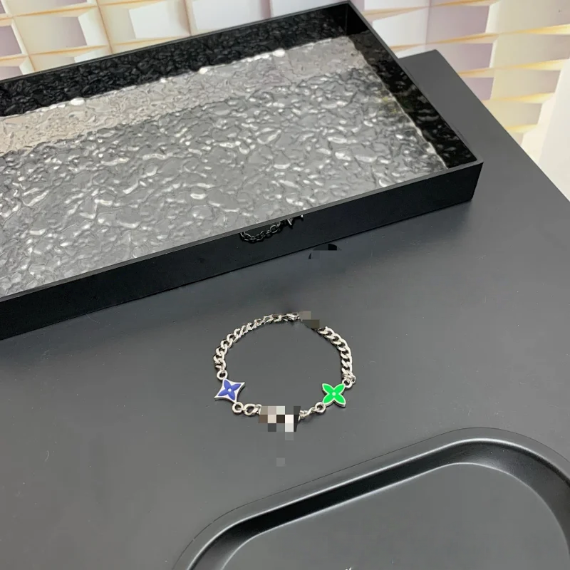 Unbranded Jewelry Multicolor enamel chunky chain bracelet — LVSL028