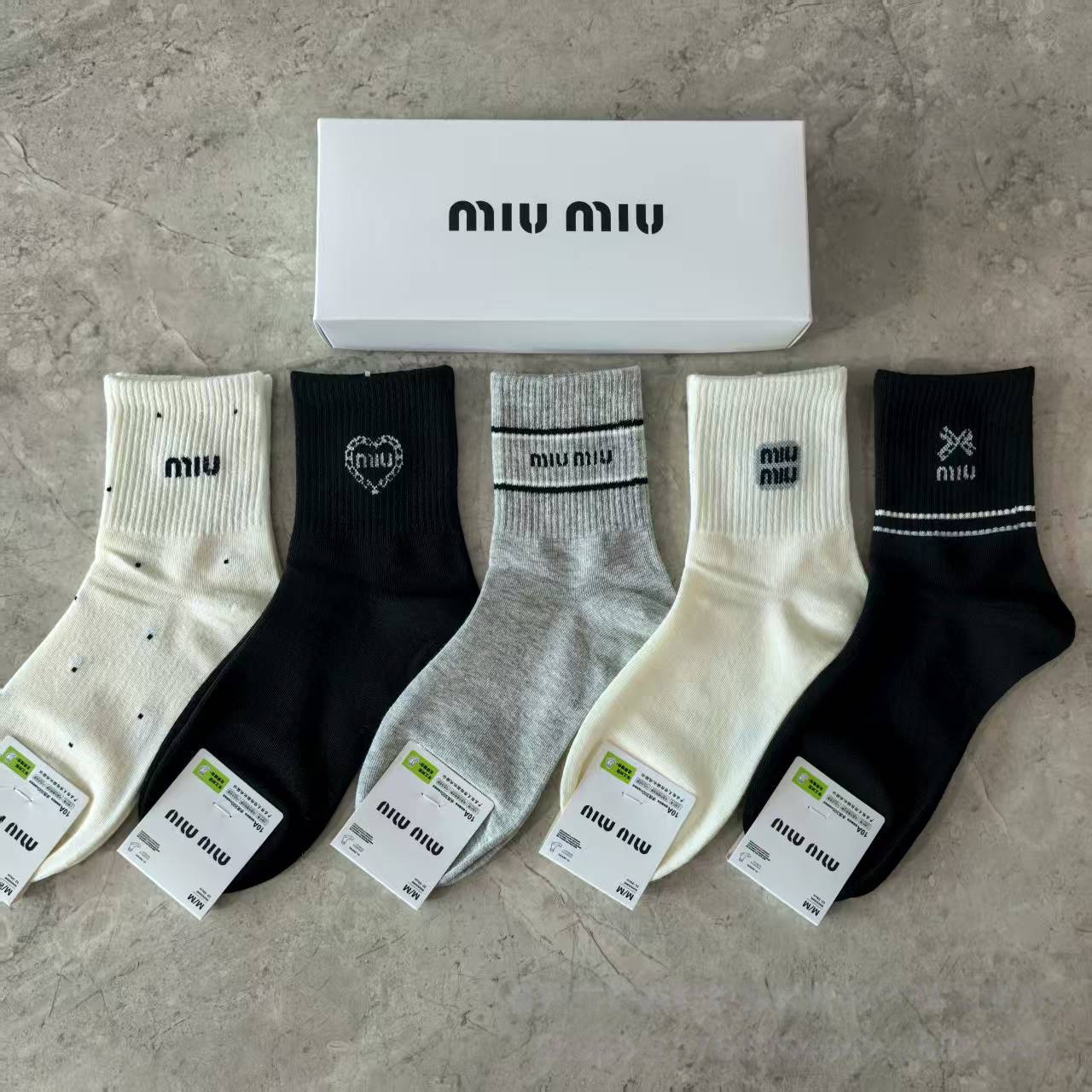 lululemon Socks Logo Crew Multipack — Ms. miu 5 (5 pairs)