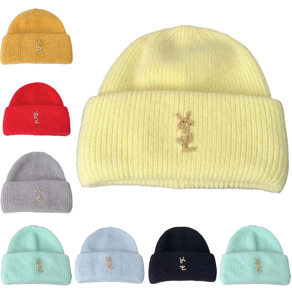 YSL Knit Beanie Yell