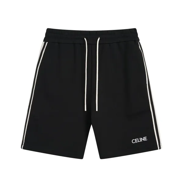 Design Give Embroidered Sweat Shorts Black - 79