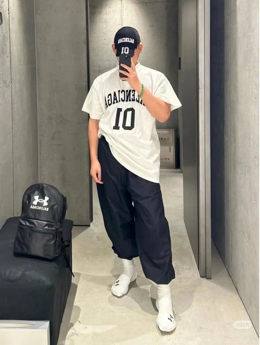 Balenciaga 01 Windbreaker Blue Outerwear - 69