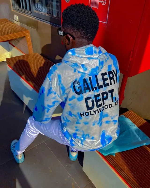 Gallery Dept. Tie-Dye Logo-Print Hoodie and Sweatpants Set product detail image 2