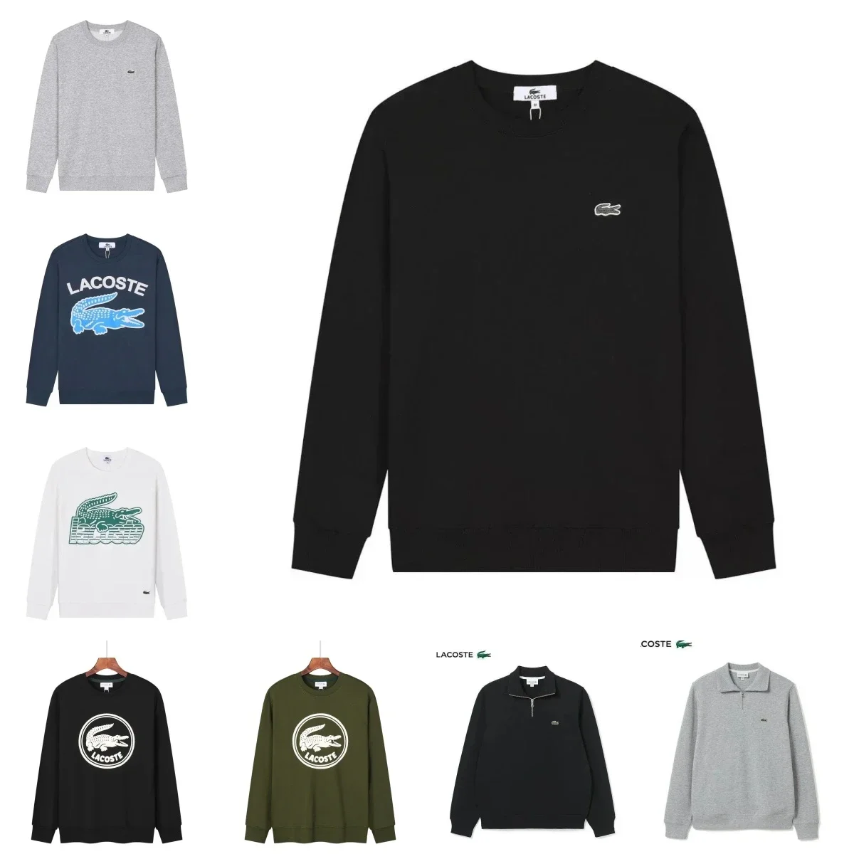 Lacoste Classic Croc Sweatshirt [Multiple Styles & Colors]