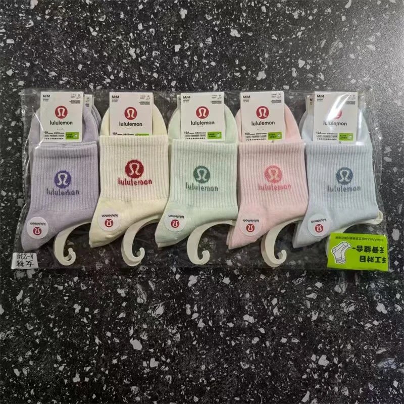 lululemon Socks Logo Crew Multipack image 6