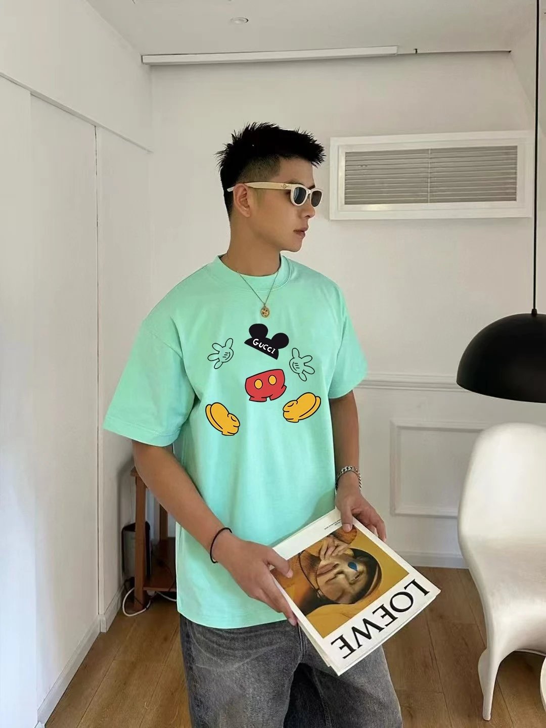 Gucci T-Shirts Oversized graphic-print crewneck image 2