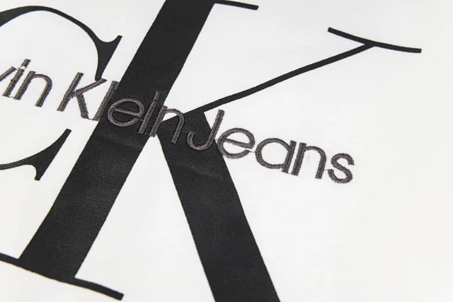 Calvin Klein Hoodies & Sweatshirts Crewneck sweatshirt with oversized CK and Jeans logo print product detail image 23