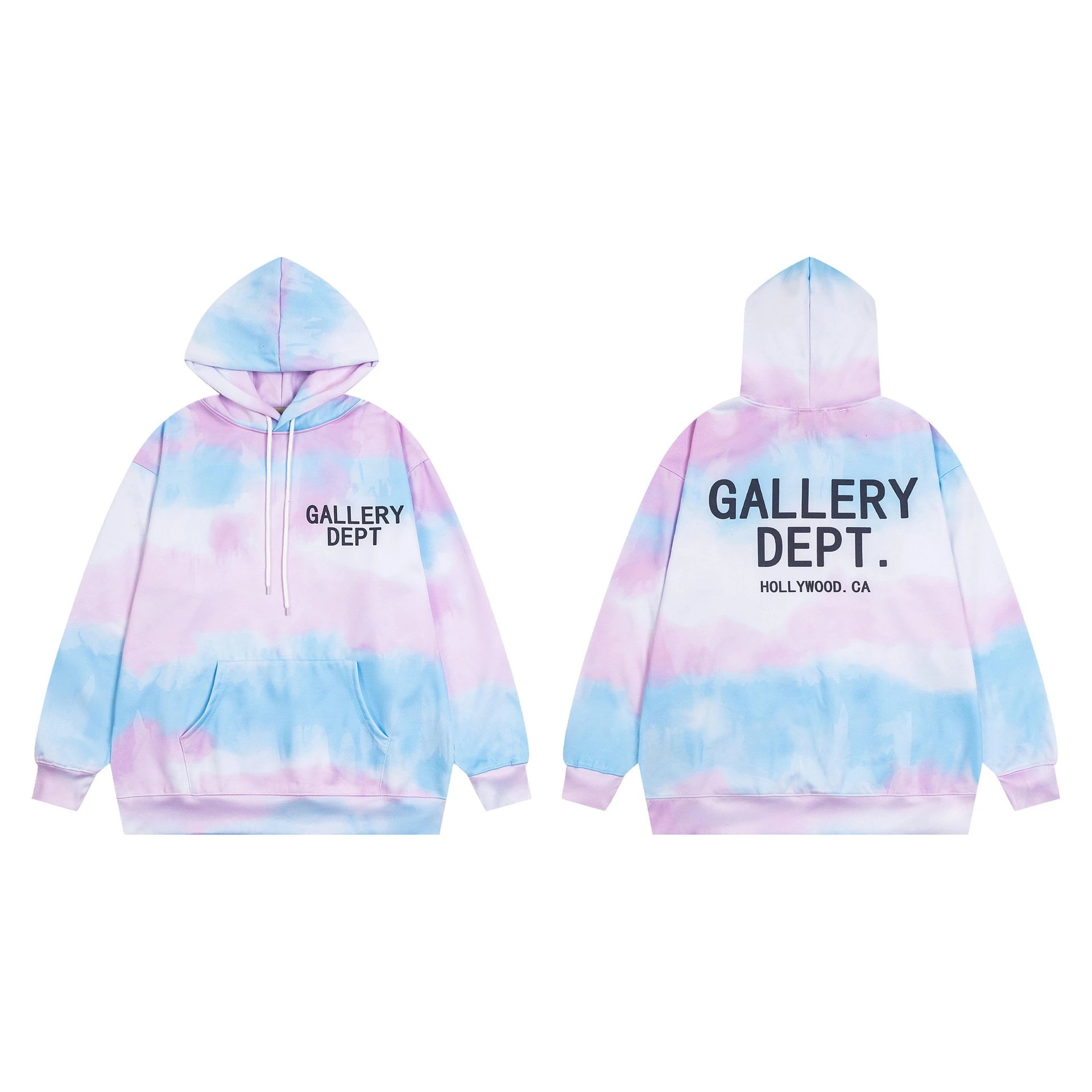 Gallery Dept. Tie-Dye Logo-Print Hoodie and Sweatpants Set — BB-007