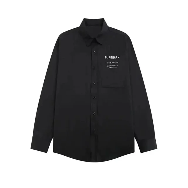 Dior Shirts Long-sleeve logo-print button-up shirt product detail image 7