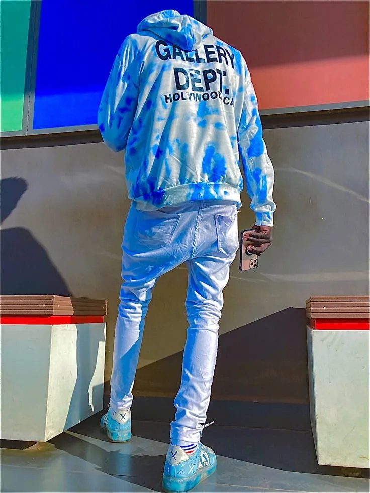 Gallery Dept. Tie-Dye Logo-Print Hoodie and Sweatpants Set image 2