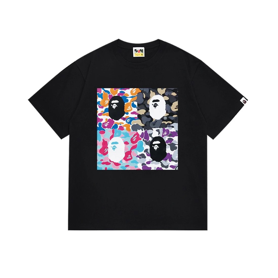 BAPE T-Shirts Ape Head Camouflage Graphic — BB-004
