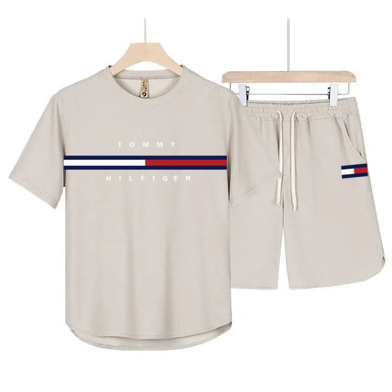 Tommy Hilfiger Matching Sets Short-Sleeve T-Shirt and Drawstring Shorts Set — BB-002