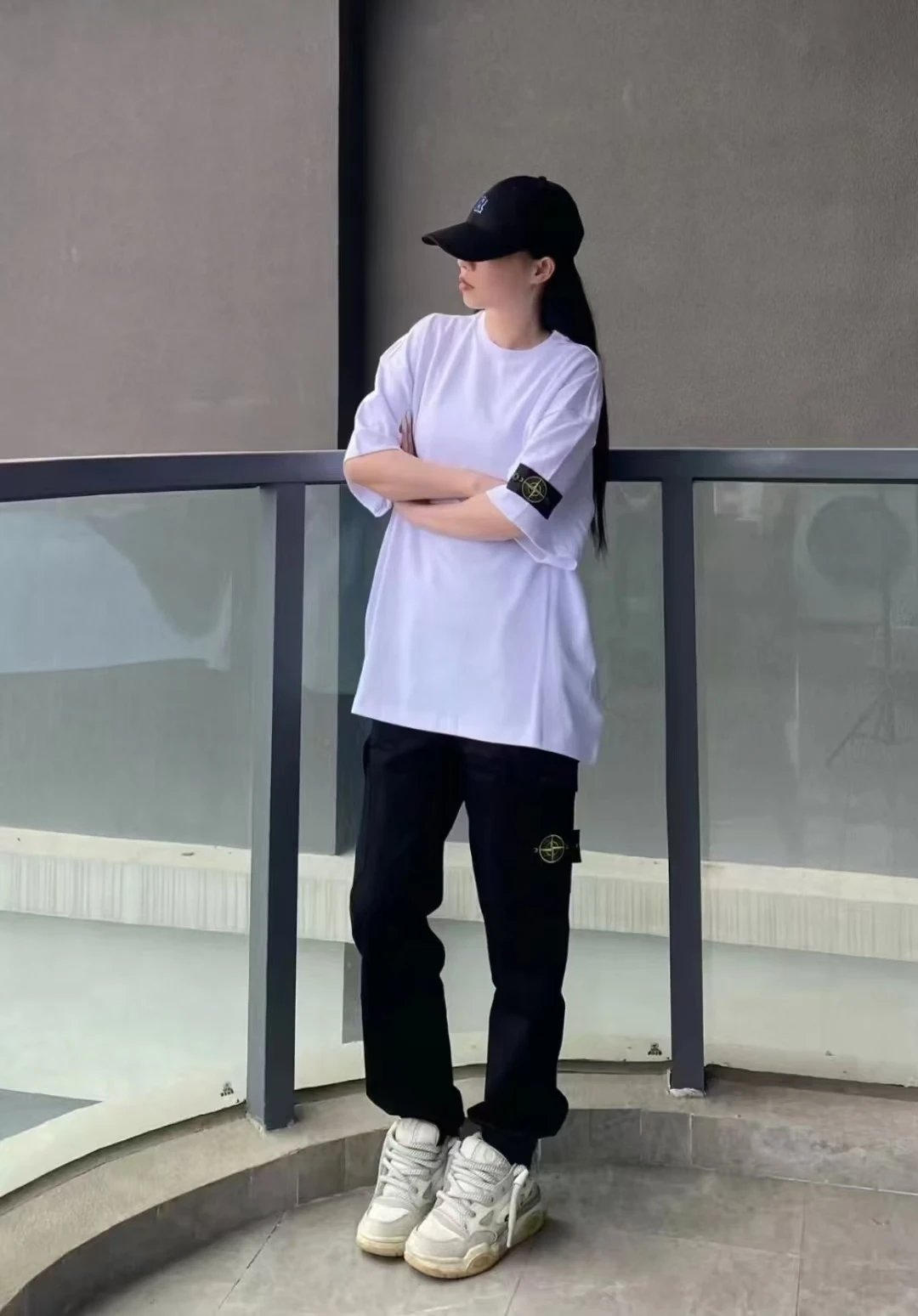Stone Island Matching Sets Short-Sleeve T-Shirt and Drawstring Shorts Set image 2