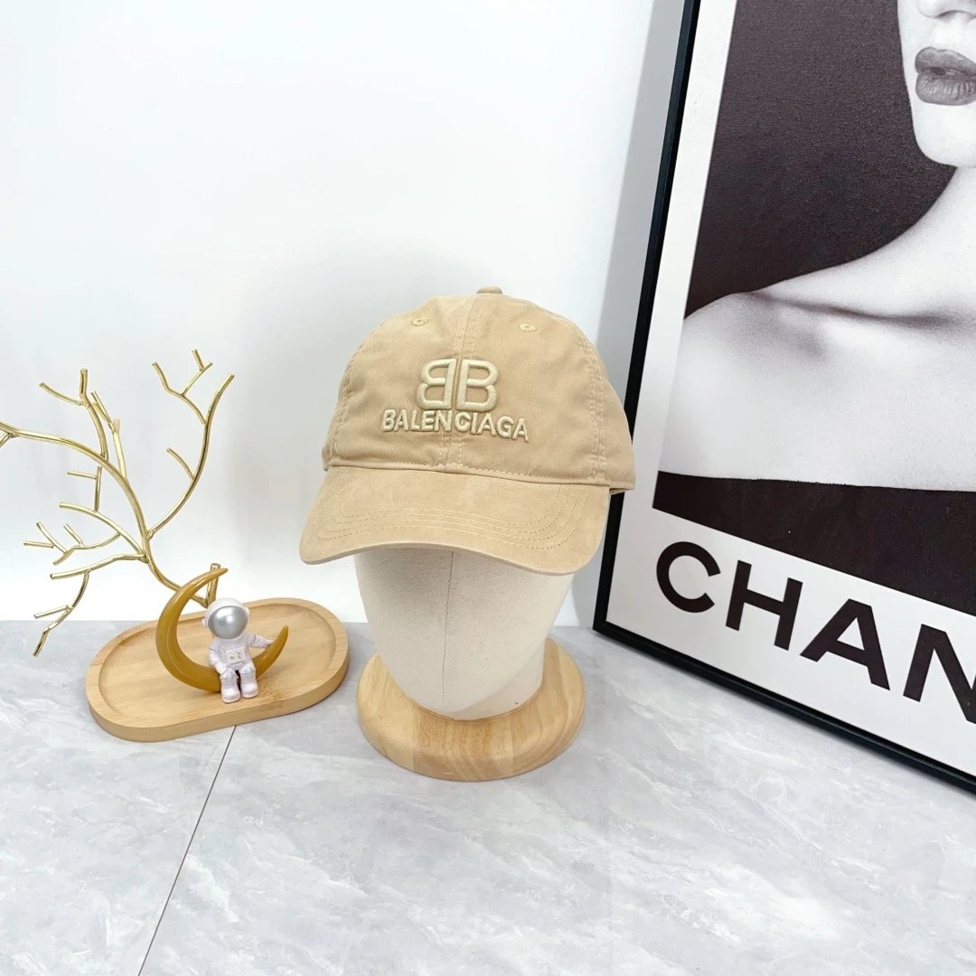 Balenciaga Hats Embroidered BB Logo Baseball Cap — XZ-014