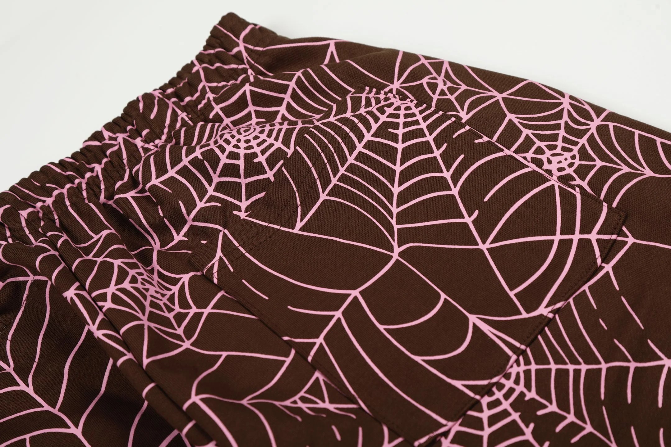 Design Spiderweb Print Black Jogger Pants Sweatpants - 11