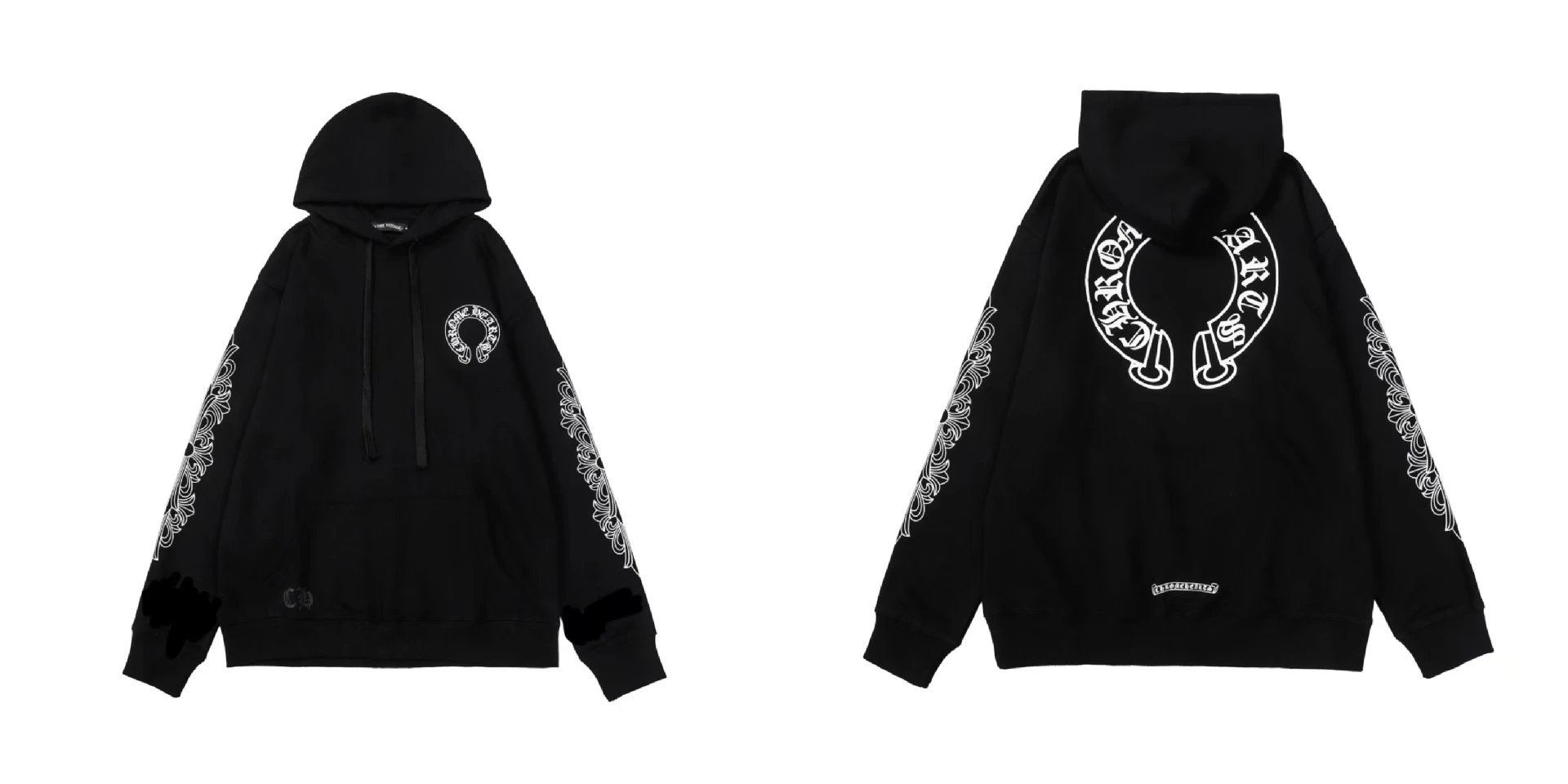 Chrome Hearts Hoodies & Sweatshirts Pullover Hoodie with Cross Graphics — BB-015